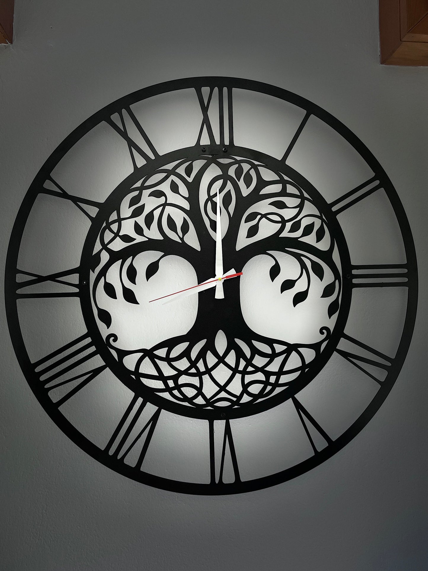 Tree of Life Wall Clock Metal Clock Wall Decor