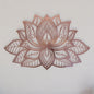 Lotus Mandala Wall Art For Living Room- Spiritual Home Decor Ideas, Shiny Metal