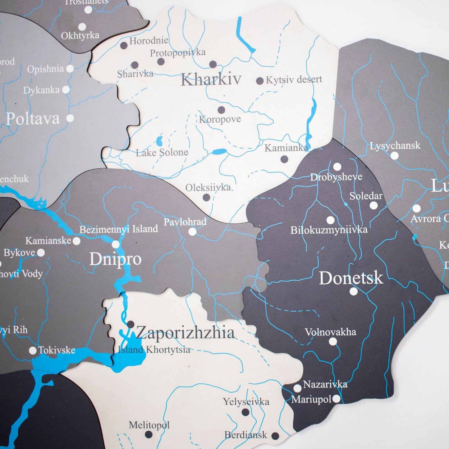 Wooden Map of Ukraine Nordik
