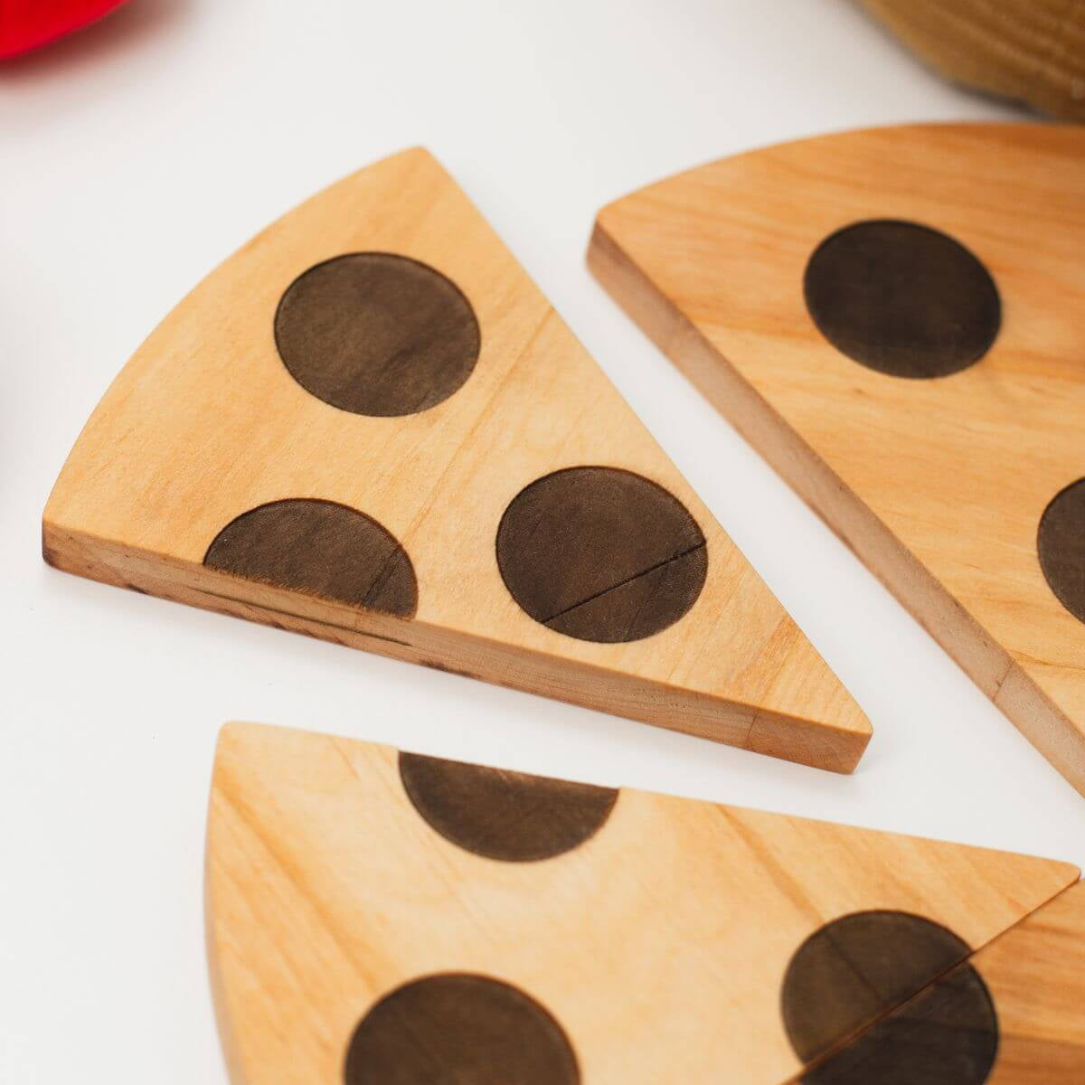 Wooden pizza toy