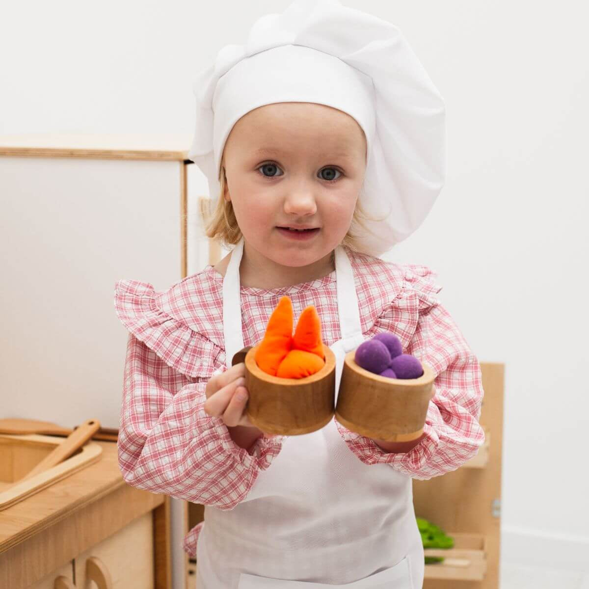 Wooden Play Kitchen Dishes