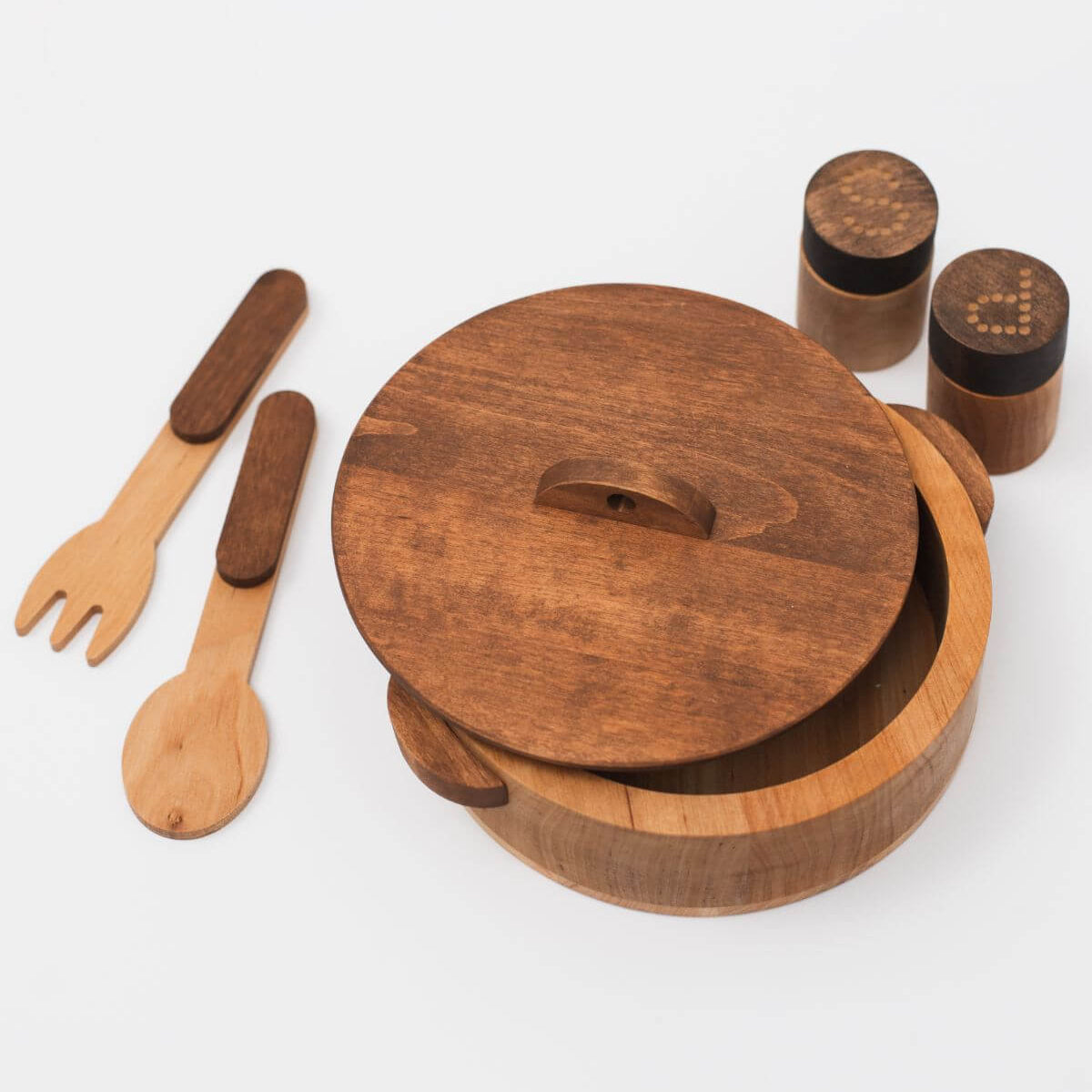 Wooden Play Kitchen Dishes