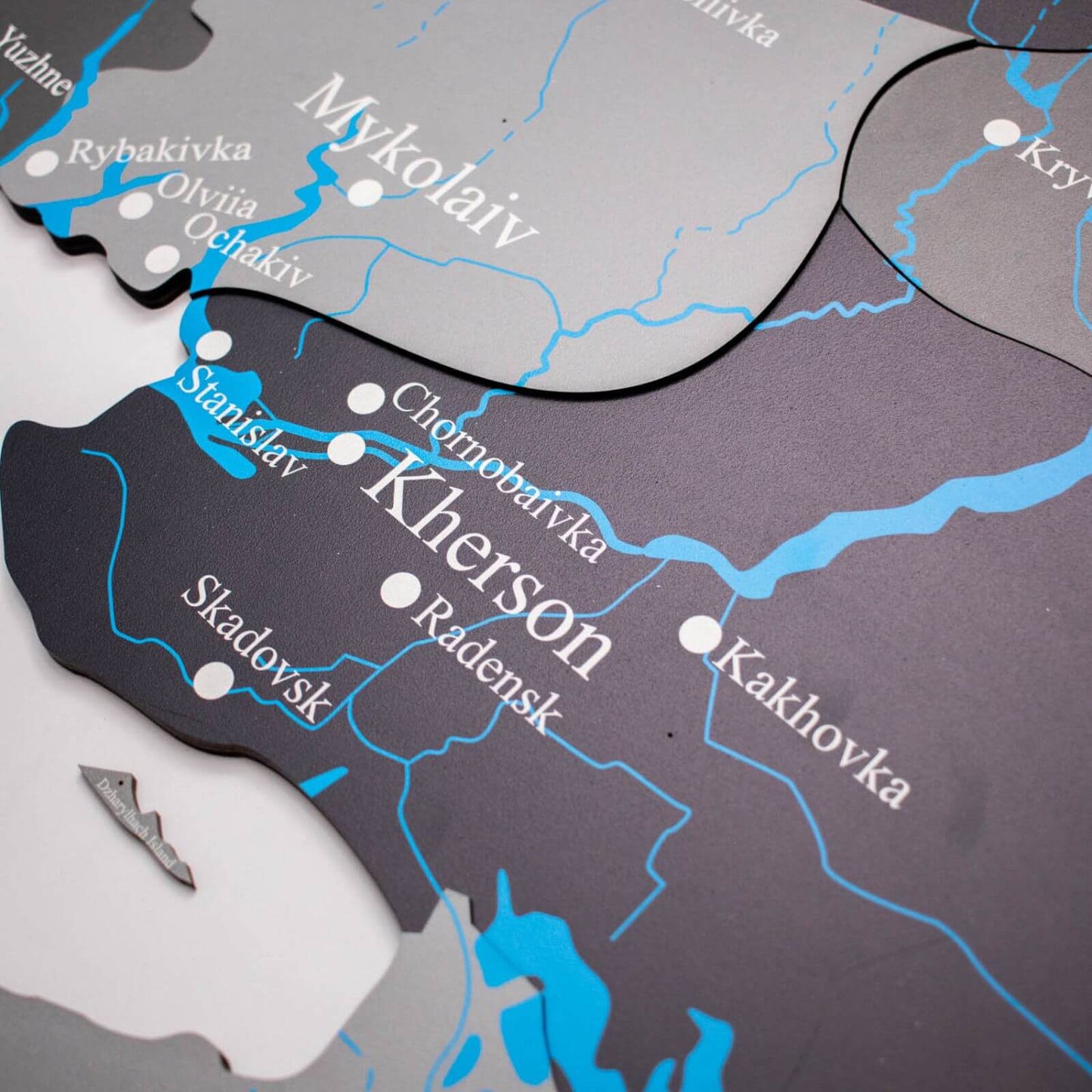Wooden Map of Ukraine Nordik