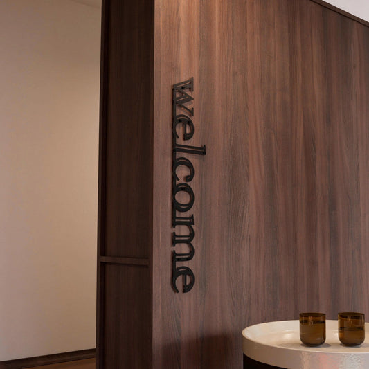 Welcome Sign For Wall - Metal Wall Art