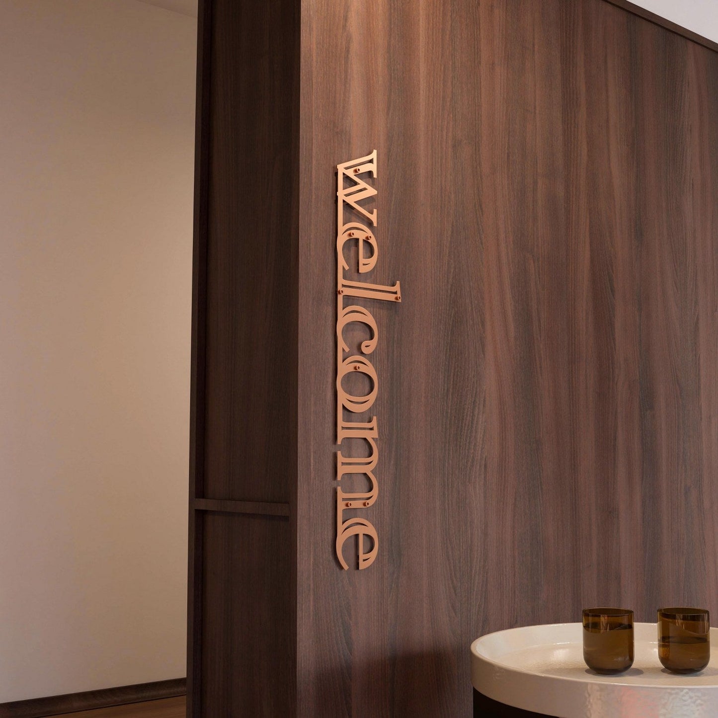 Welcome Sign For Wall - Metal Wall Art