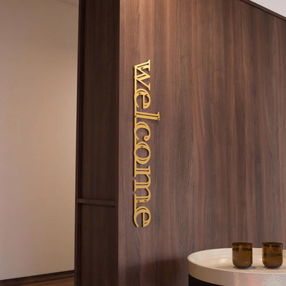 Welcome Sign For Wall - Metal Wall Art