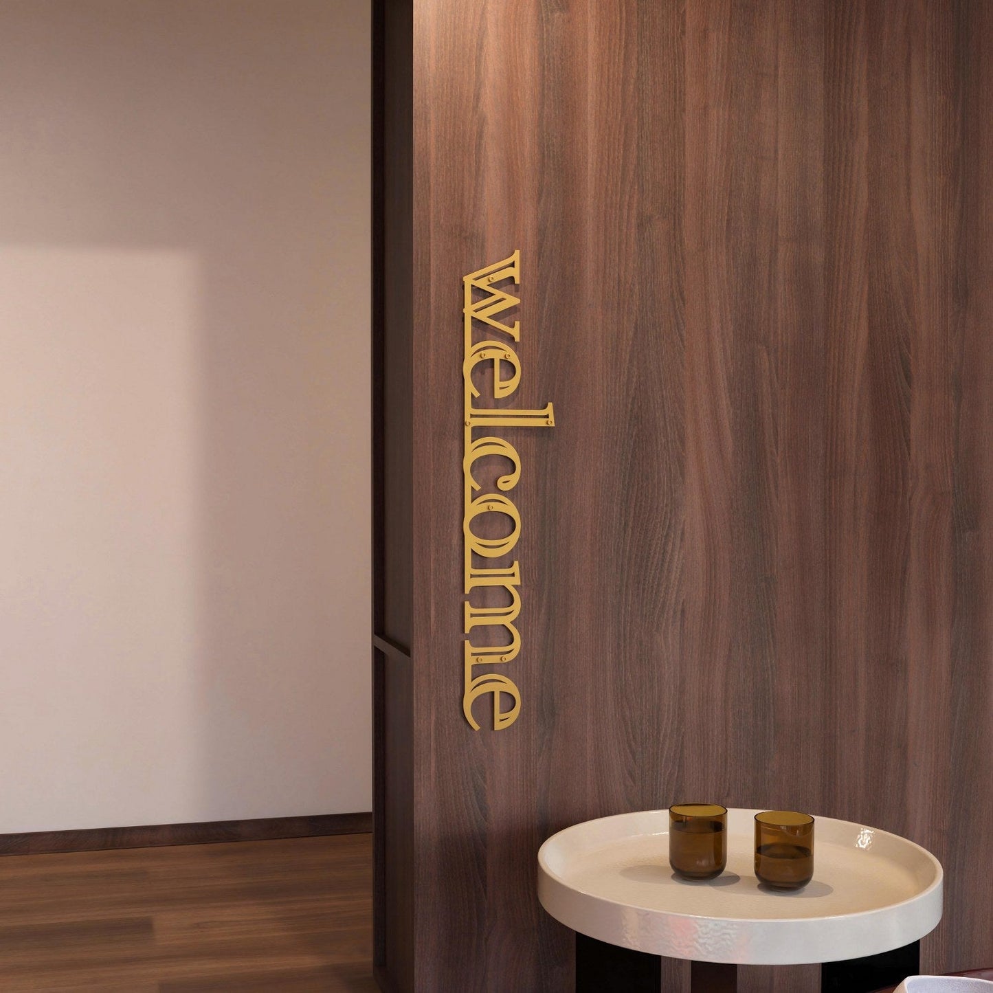 Welcome Sign For Wall - Metal Wall Art