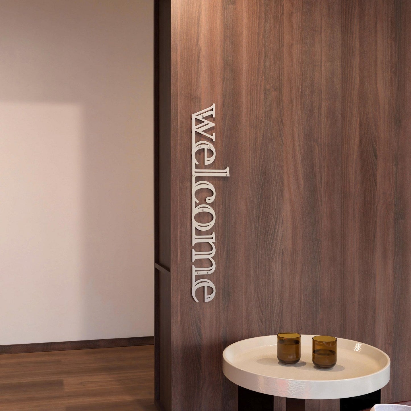 Welcome Sign For Wall - Metal Wall Art