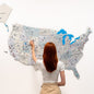 Wooden USA Map