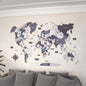 Wooden World Map for Wall - 3D Art & Vibrant Colors (Nimbus)